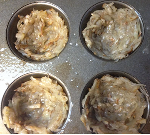 Egg & Cheese Hash Brown Nests