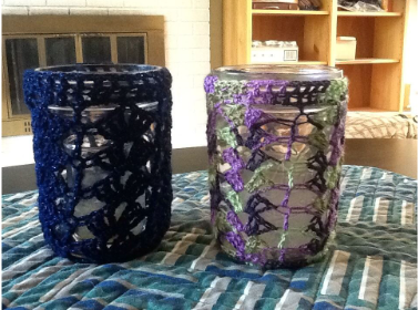 Shell Stitch Candle Holders